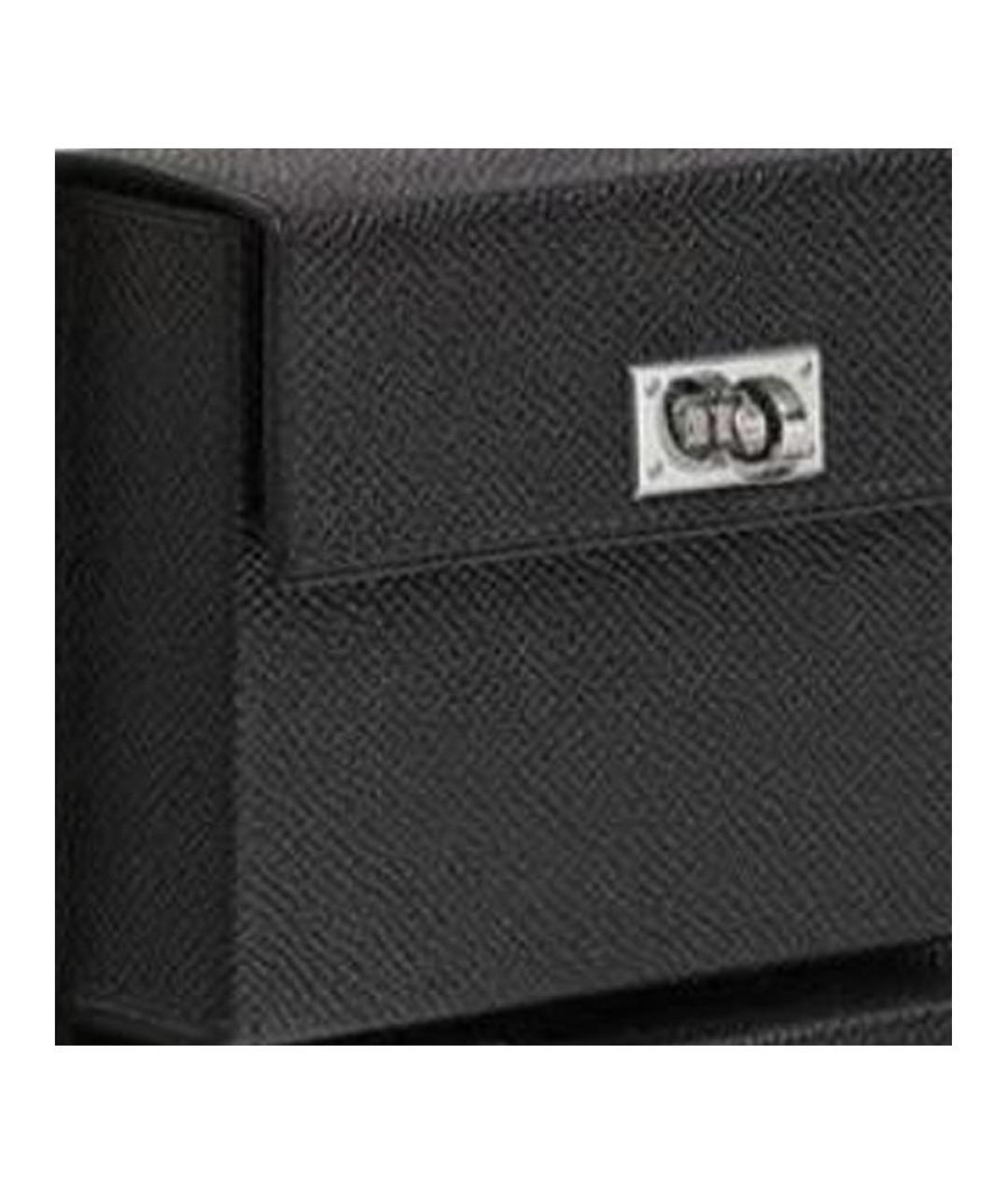 HERMES Черная кожаная сумка через плечо, фото 3