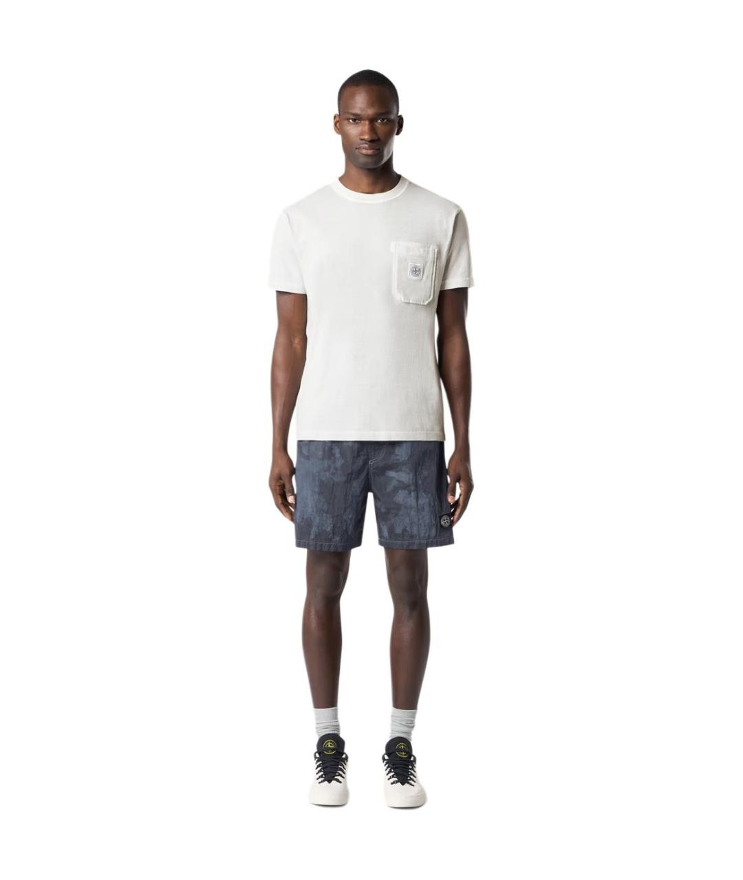 STONE ISLAND Серая футболка, фото 5