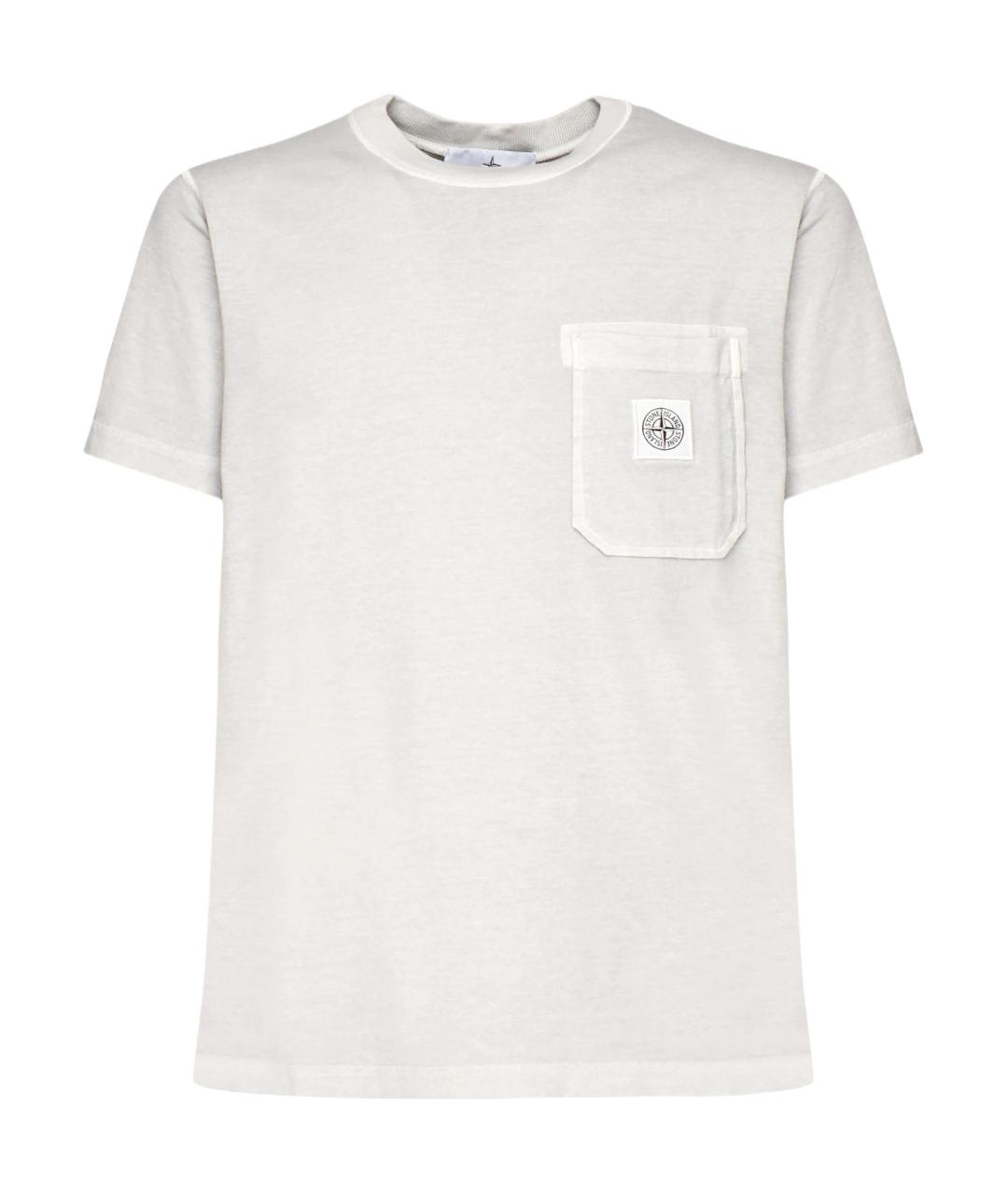 STONE ISLAND Серая футболка, фото 1