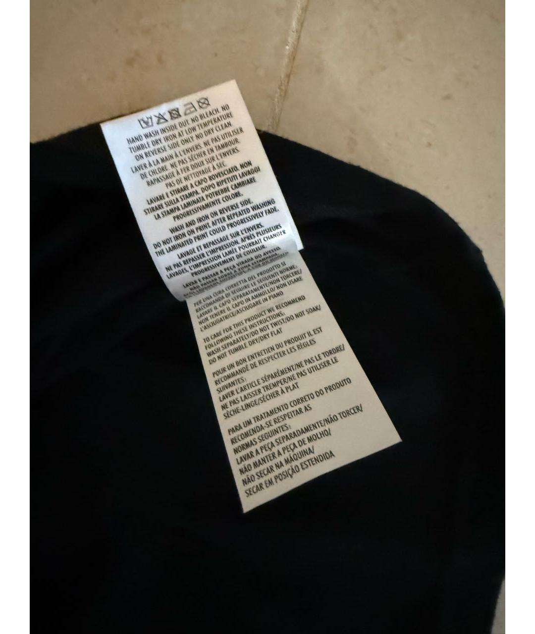 GUCCI Черная хлопковая футболка, фото 7