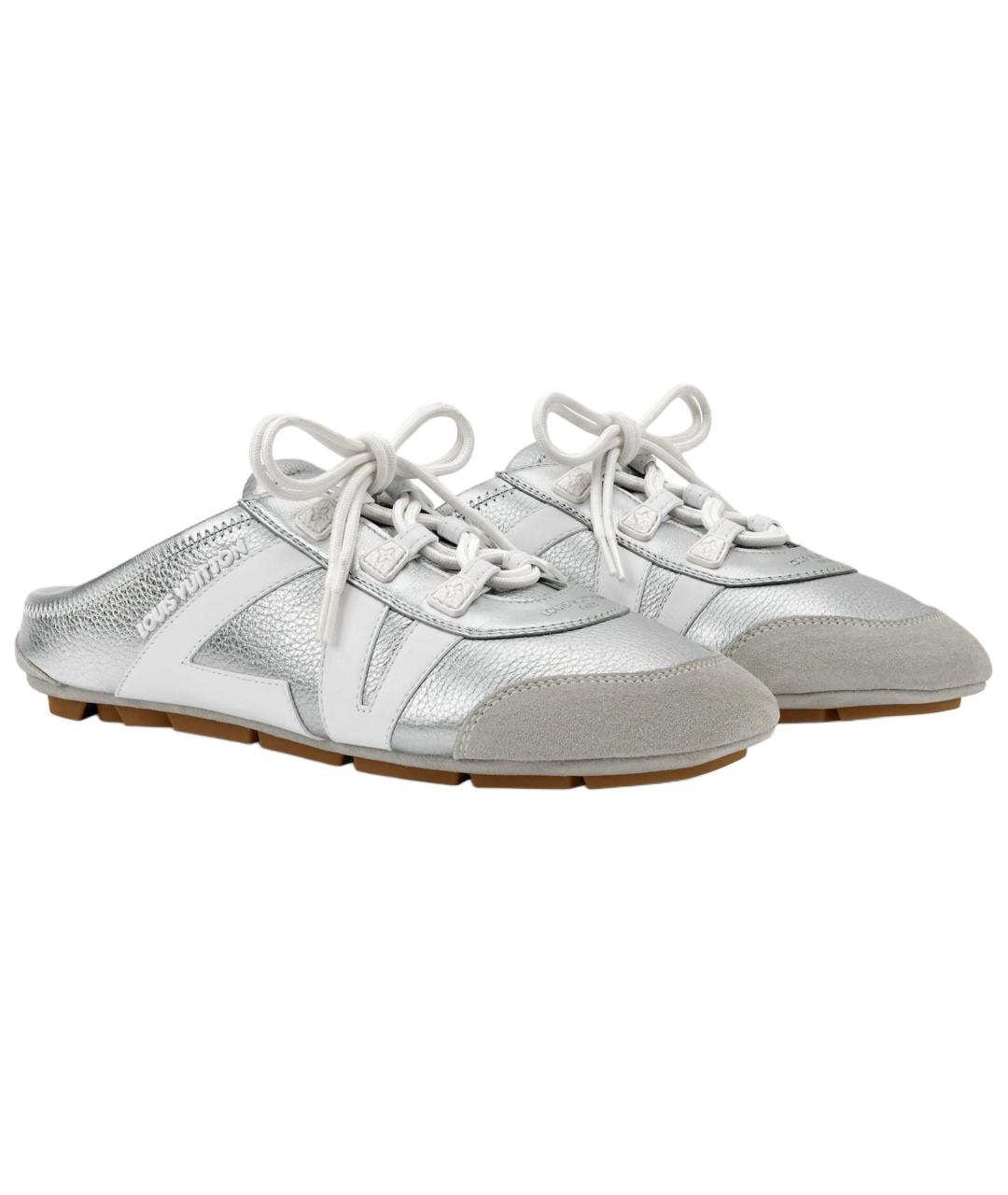 LOUIS VUITTON Серебряные мюли, фото 3