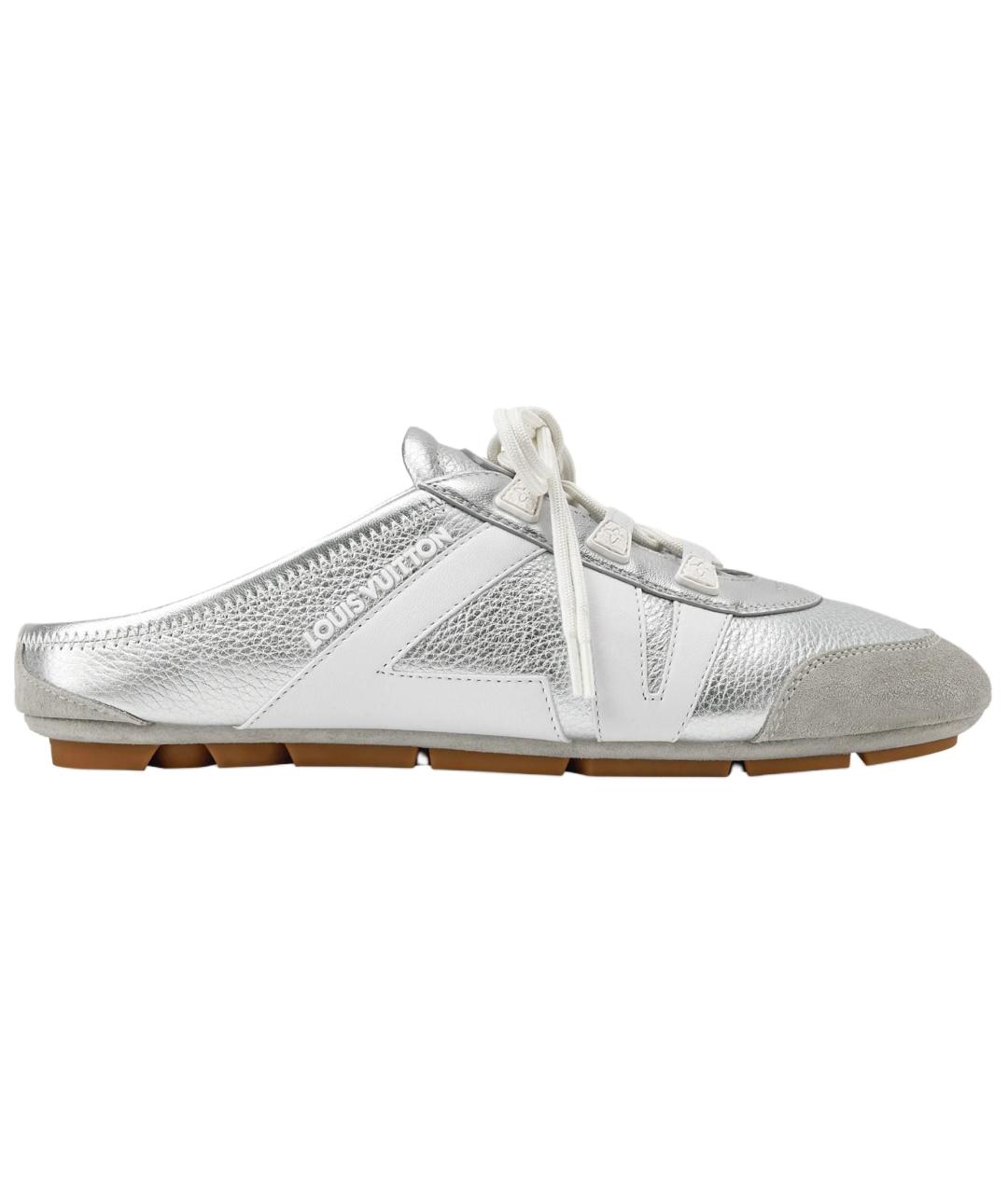 LOUIS VUITTON Серебряные мюли, фото 1