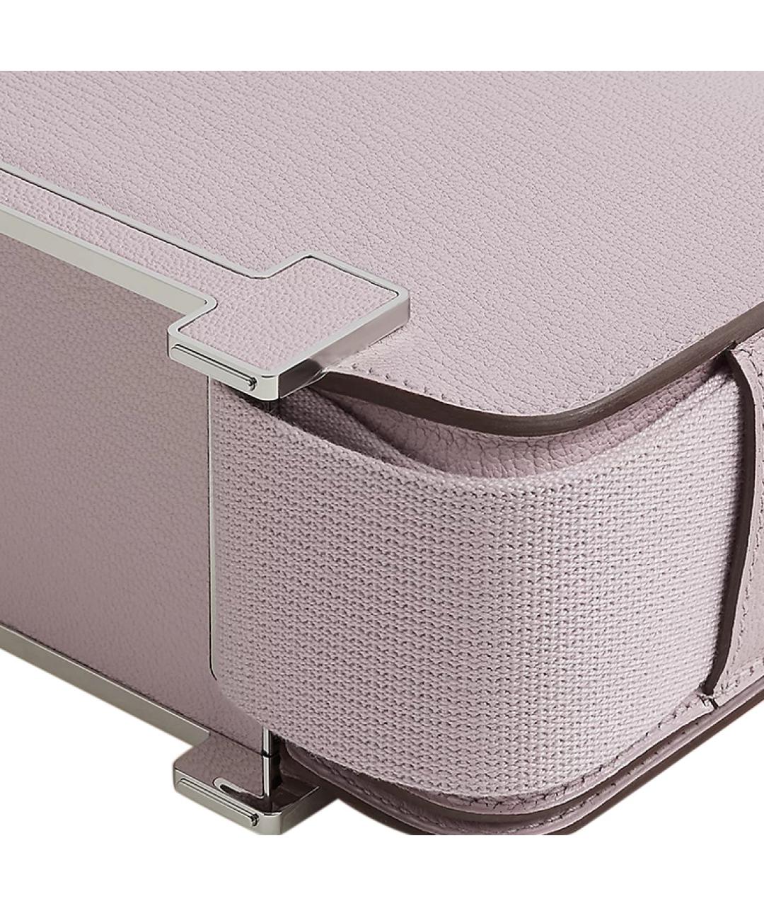 HERMES Фиолетовая кожаная сумка через плечо, фото 5