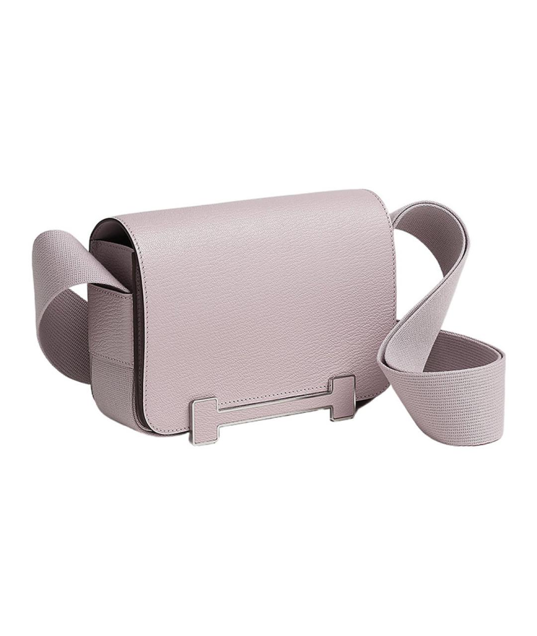 HERMES Фиолетовая кожаная сумка через плечо, фото 2