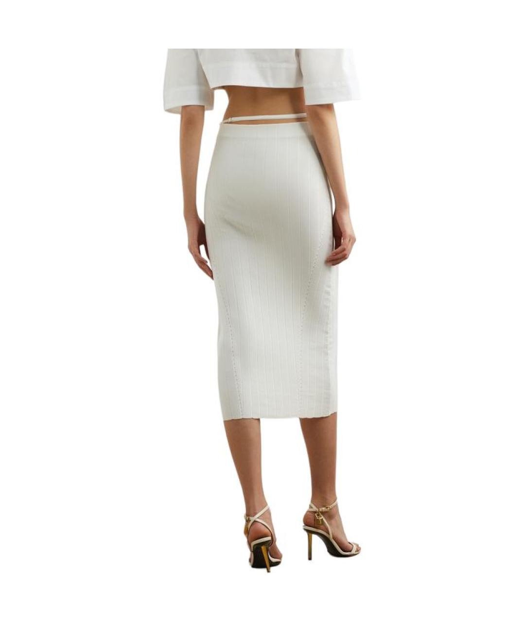 JACQUEMUS Белая юбка макси, фото 2