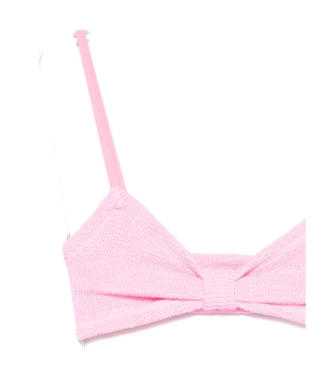 HUNZA G Розовый купальник, фото 3