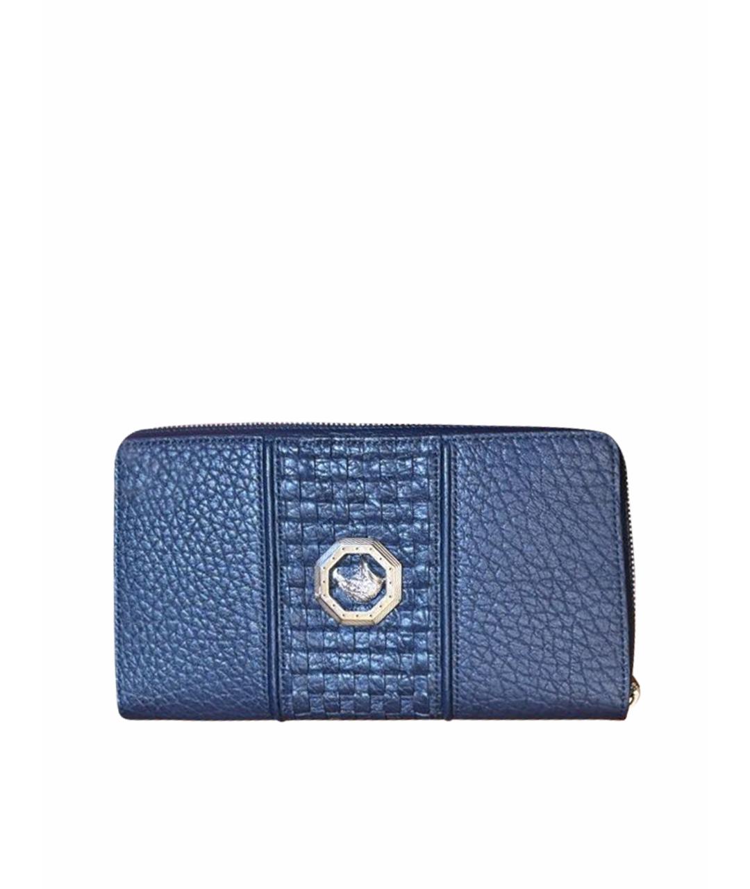 STEFANO RICCI Темно-синий кошелек из экзотической кожи, фото 1