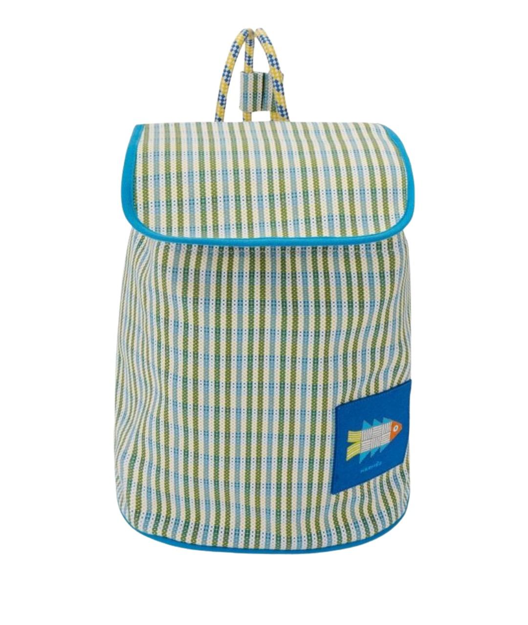 HERMES Синий хлопковый рюкзак, фото 1