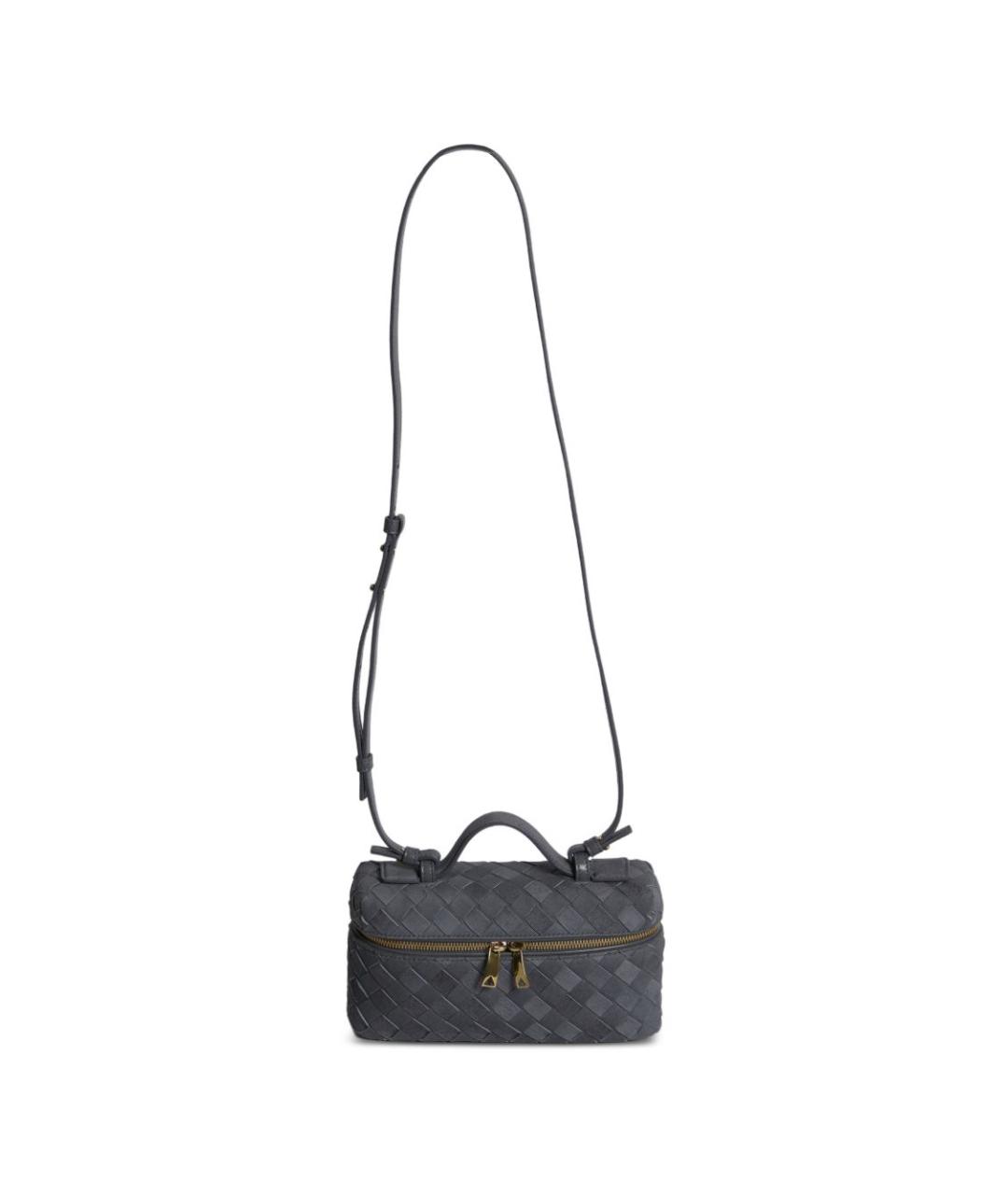BOTTEGA VENETA Серая кожаная сумка через плечо, фото 1