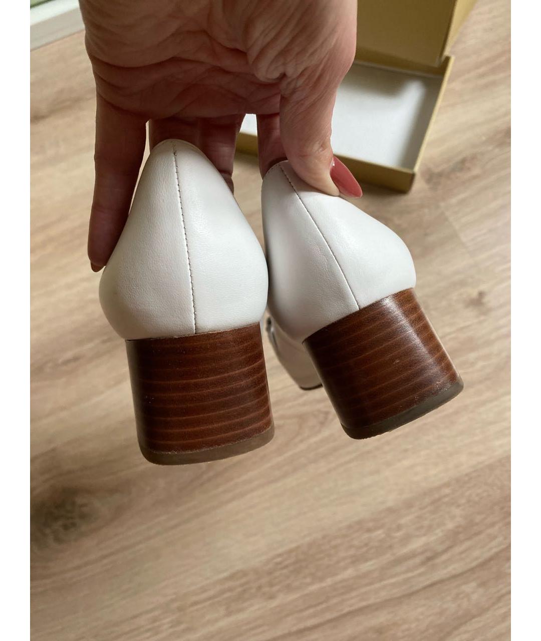 MICHAEL KORS Белые кожаные туфли, фото 4