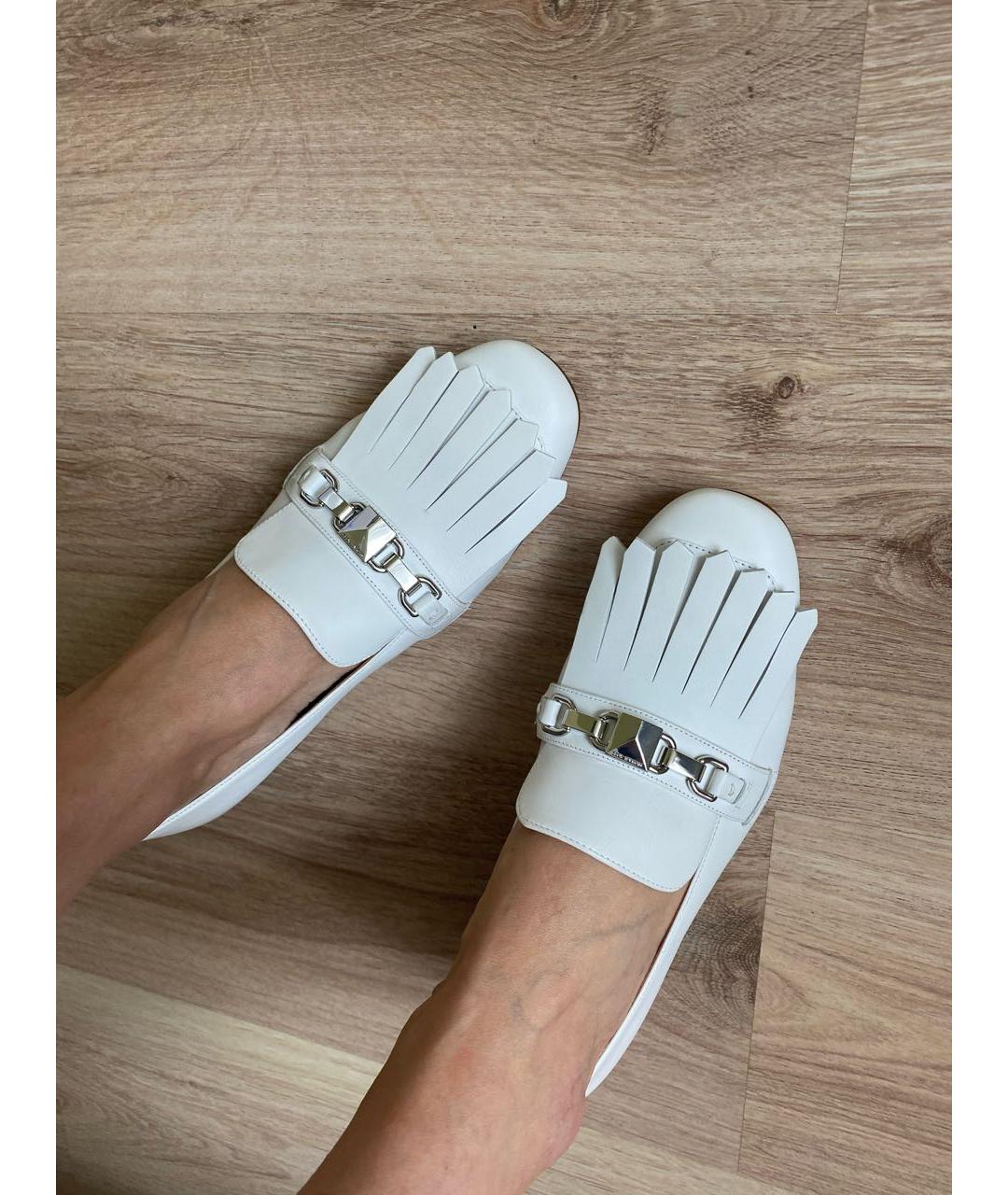 MICHAEL KORS Белые кожаные туфли, фото 6