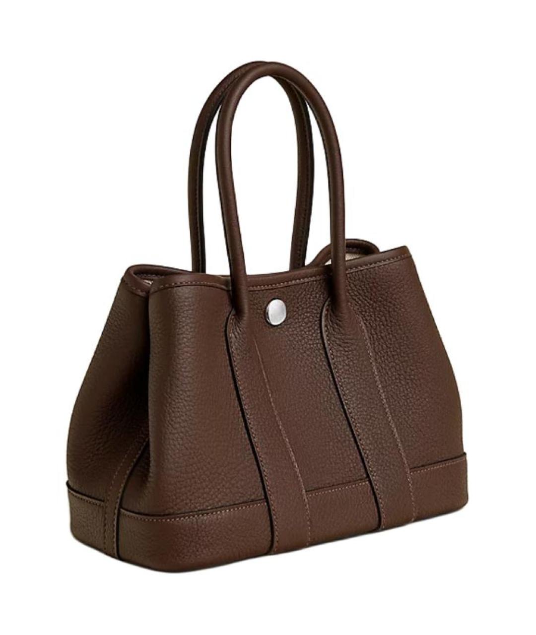 HERMES Коричневая кожаная сумка через плечо, фото 2