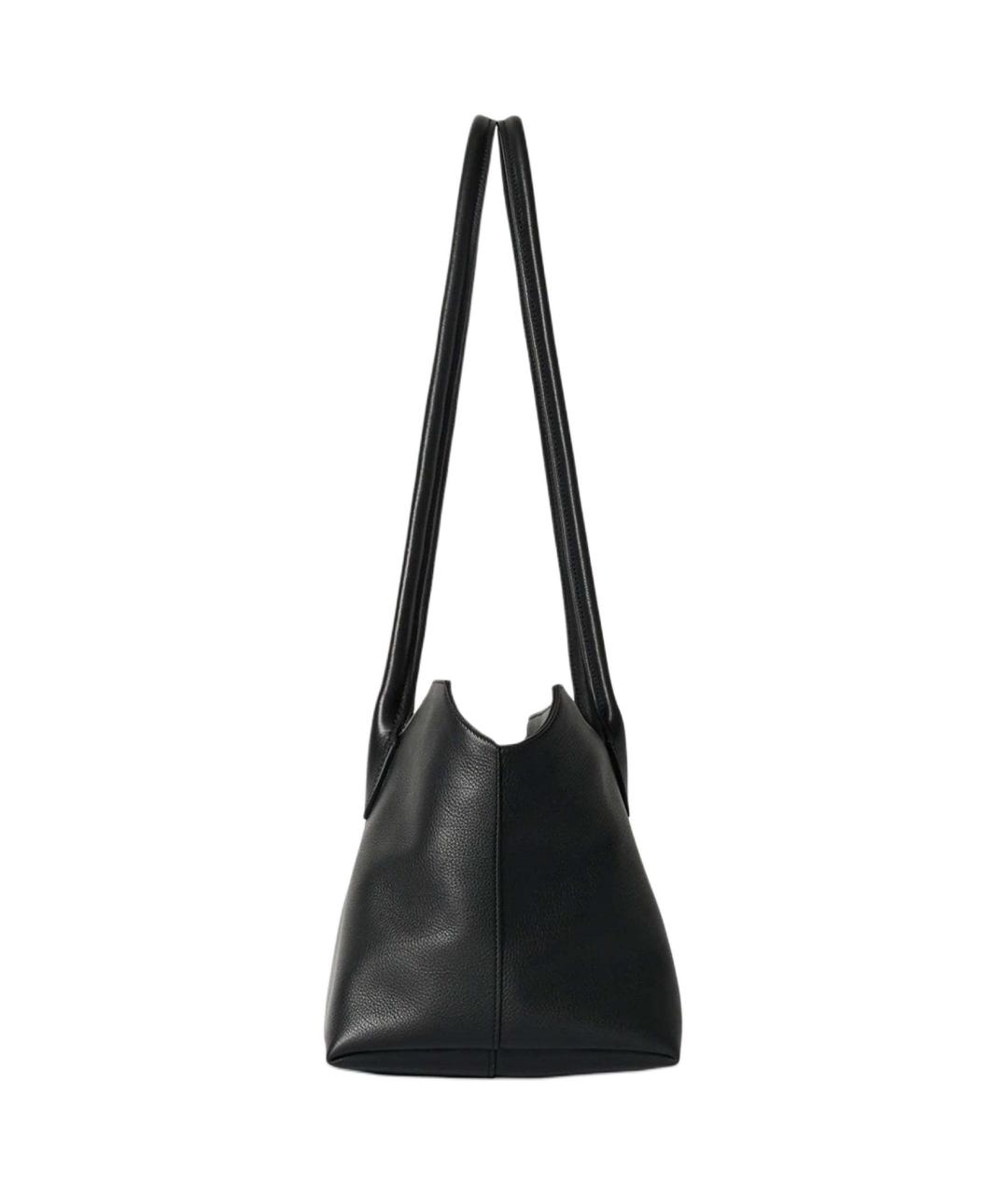 THE ROW Черная кожаная сумка через плечо, фото 3