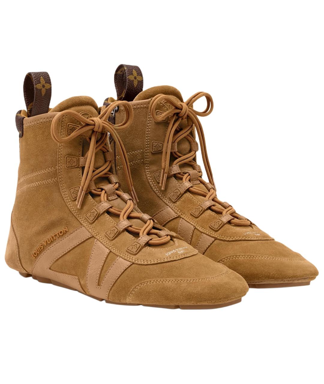 LOUIS VUITTON Коричневые ботинки, фото 3