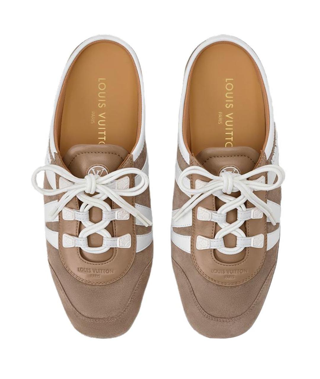 LOUIS VUITTON Коричневые мюли, фото 4