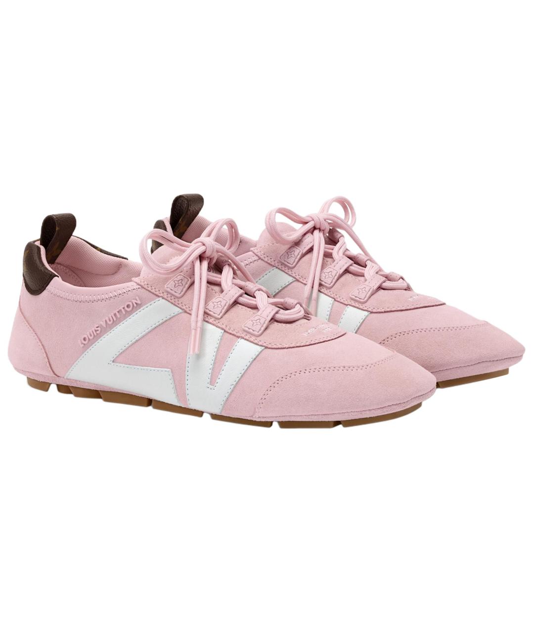LOUIS VUITTON Розовые кроссовки, фото 3