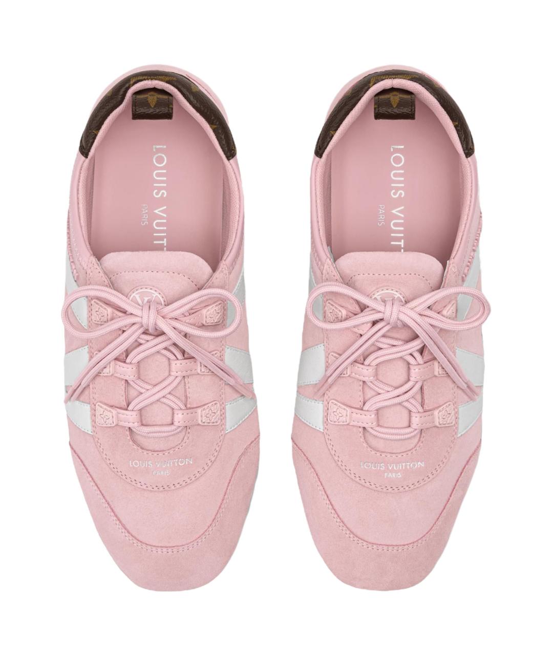 LOUIS VUITTON Розовые кроссовки, фото 4
