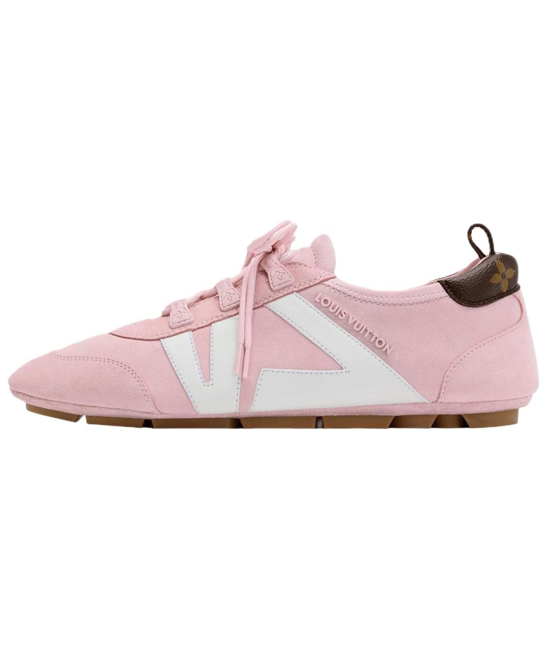 LOUIS VUITTON Розовые кроссовки, фото 2