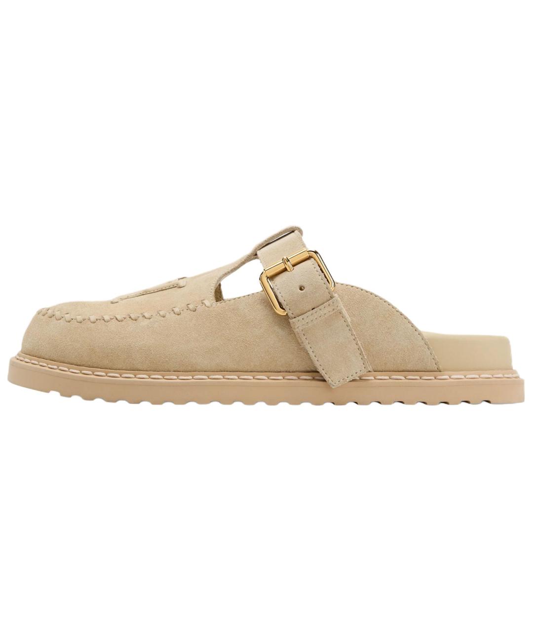 LOUIS VUITTON Бежевые мюли, фото 2