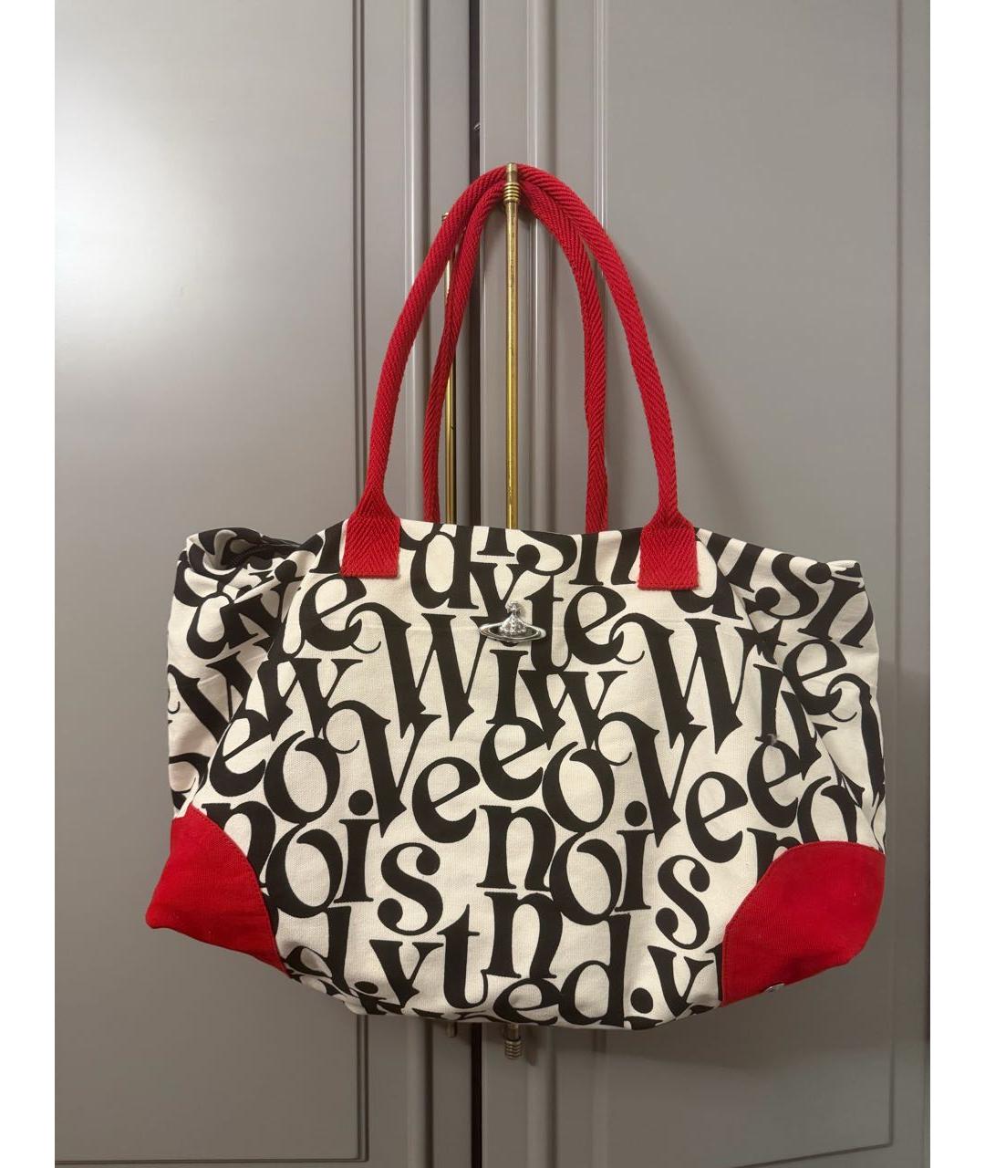 VIVIENNE WESTWOOD Мульти тканевая сумка тоут, фото 5
