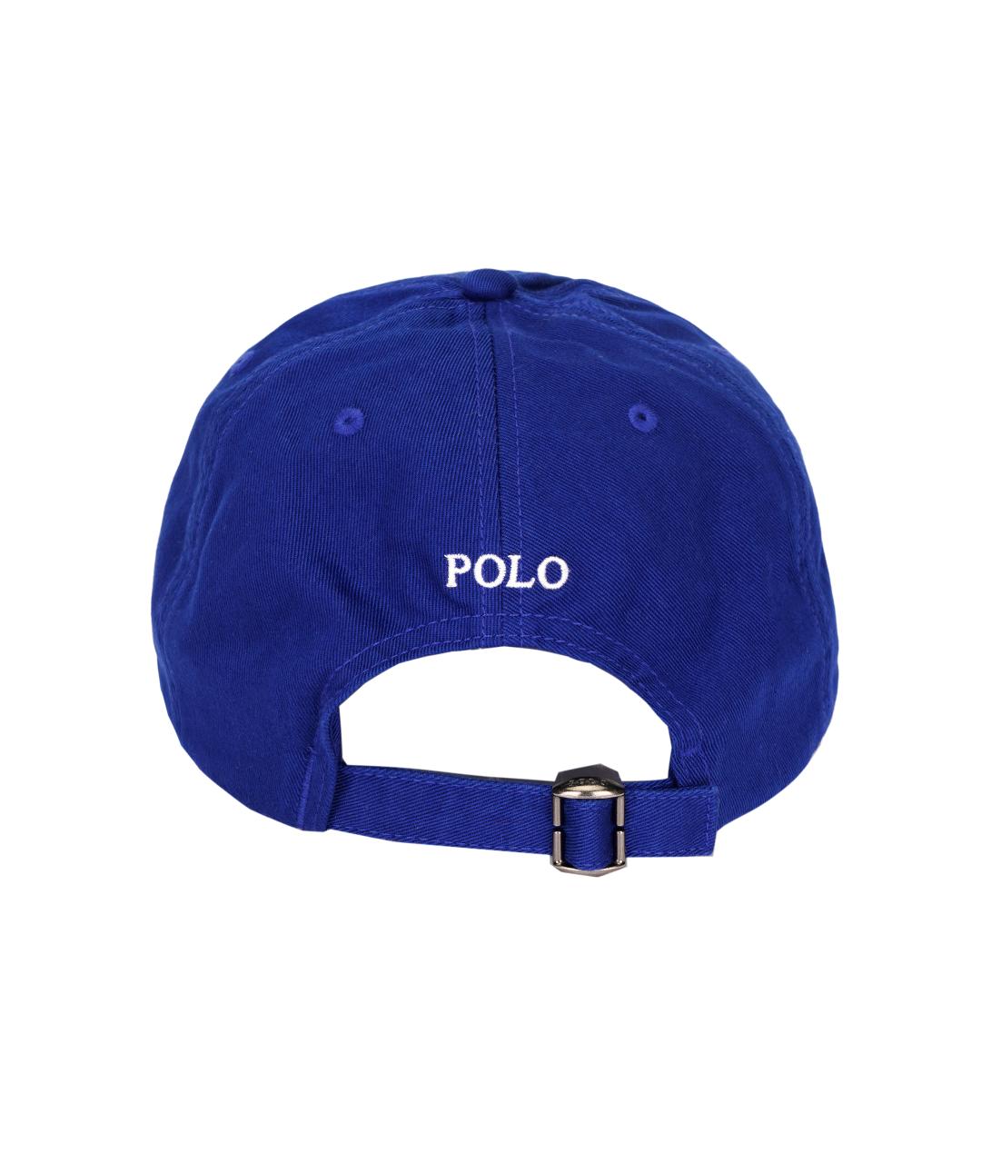 POLO RALPH LAUREN Синяя хлопковая кепка, фото 3