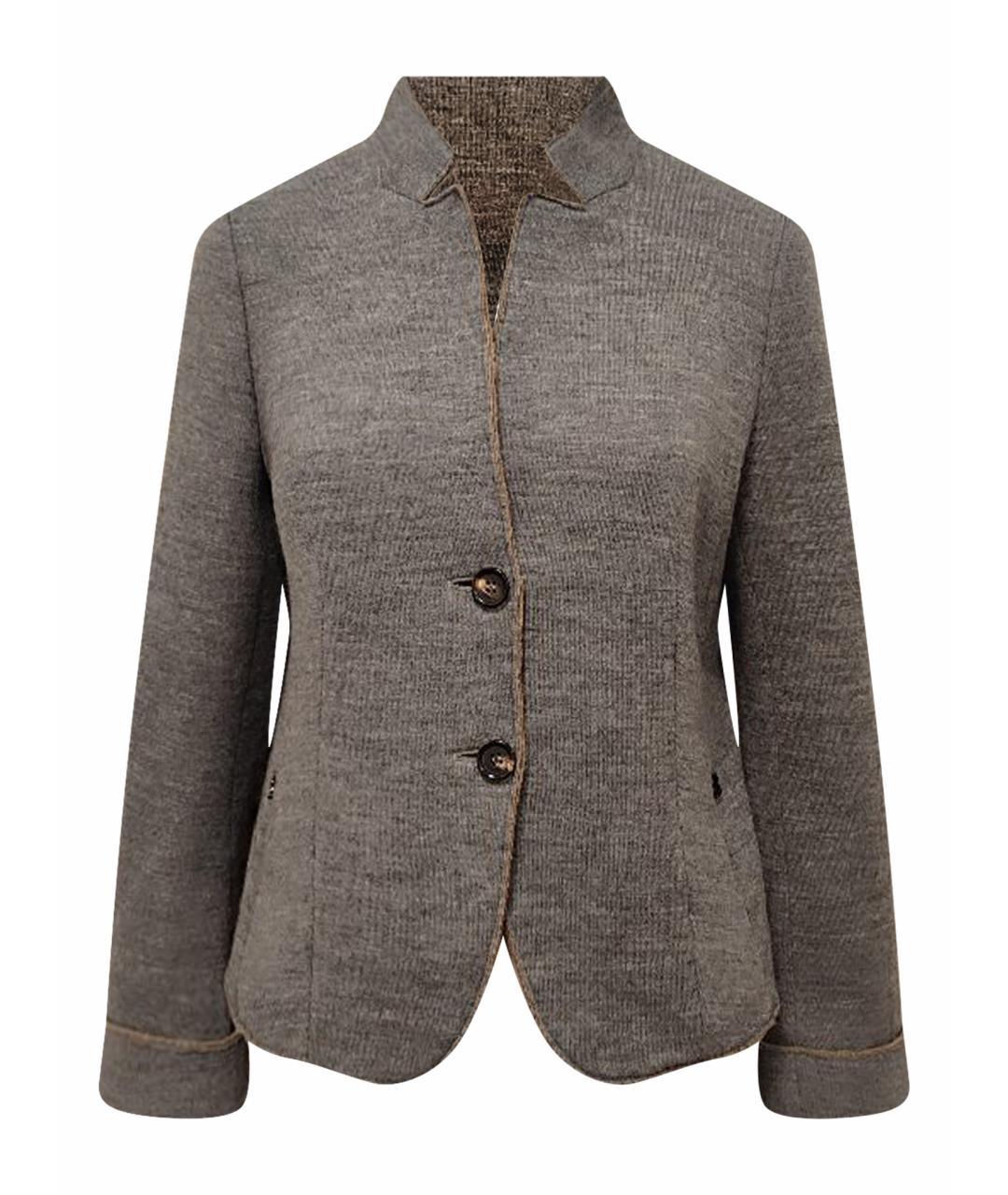 BOGNER Серый шерстяной жакет/пиджак, фото 1