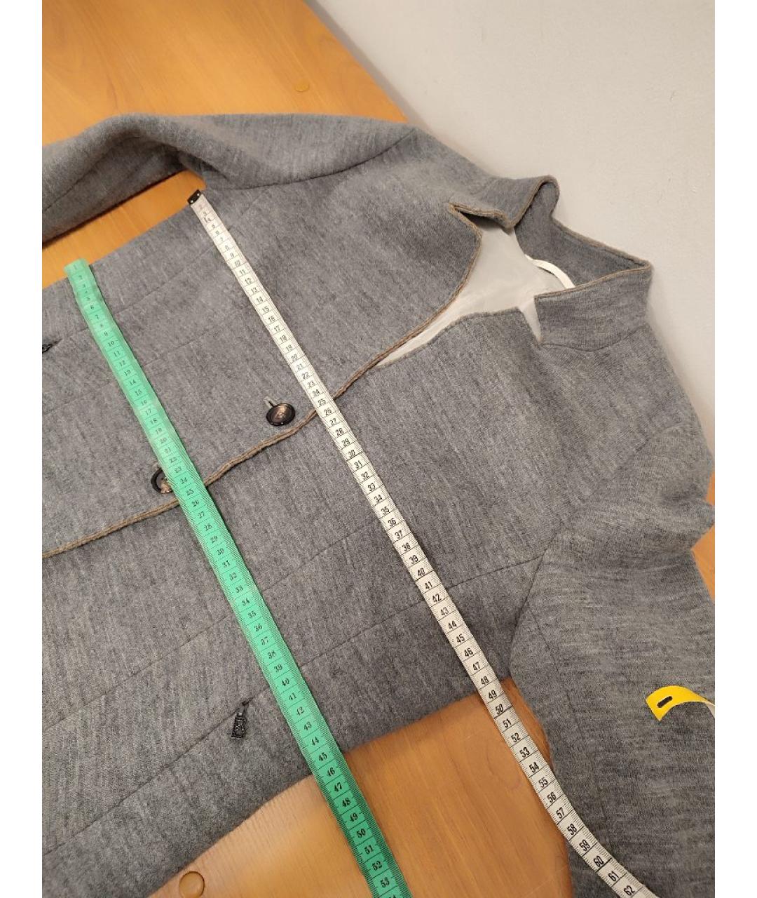 BOGNER Серый шерстяной жакет/пиджак, фото 8