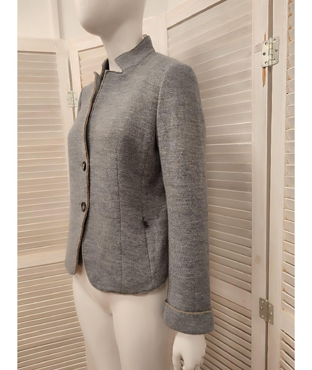 BOGNER Серый шерстяной жакет/пиджак, фото 3