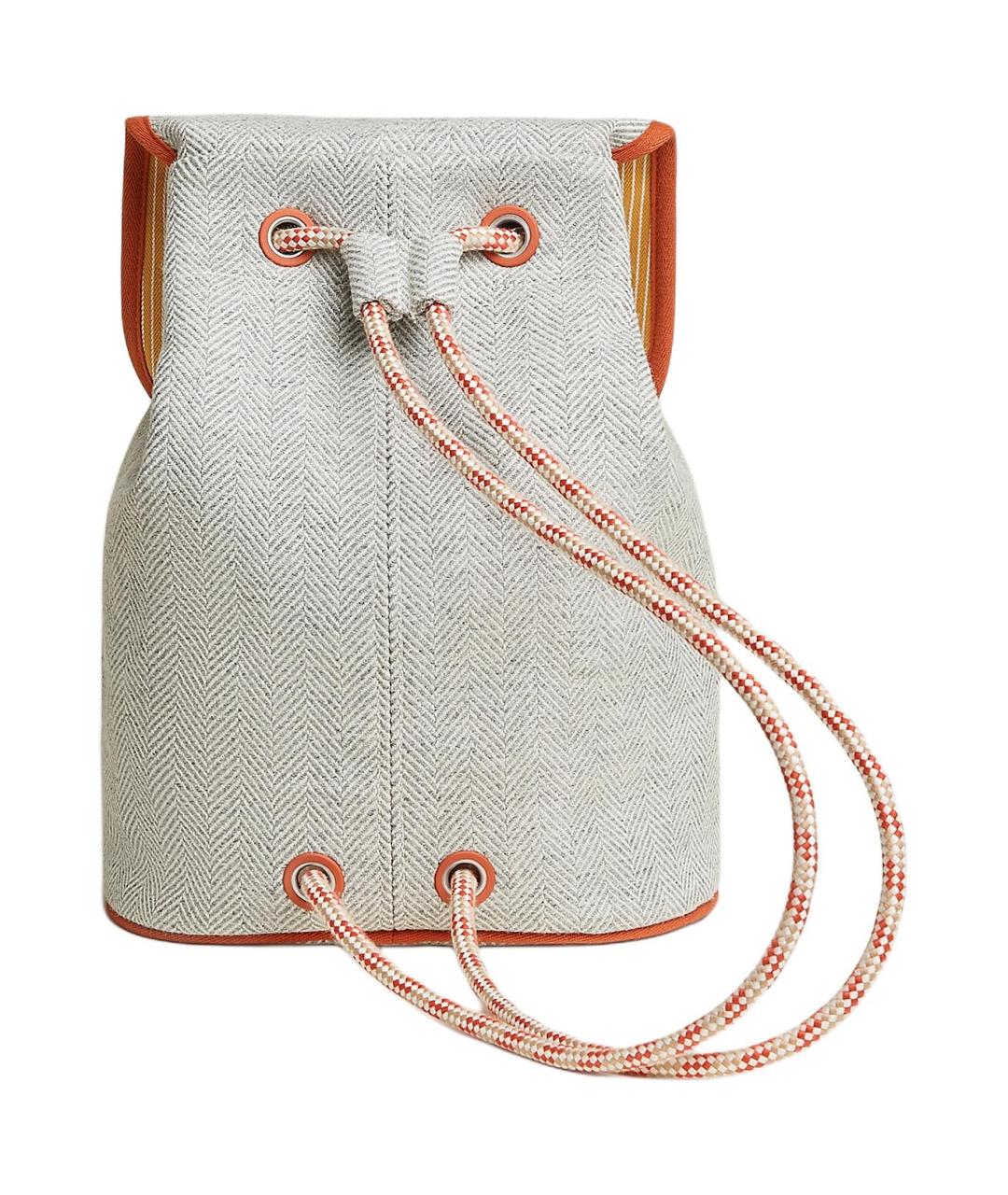 HERMES Серый шерстяной рюкзак, фото 2