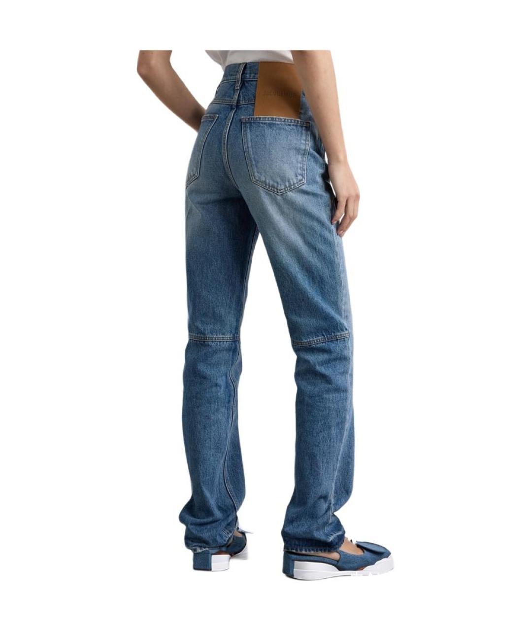 JACQUEMUS Синие прямые джинсы, фото 3