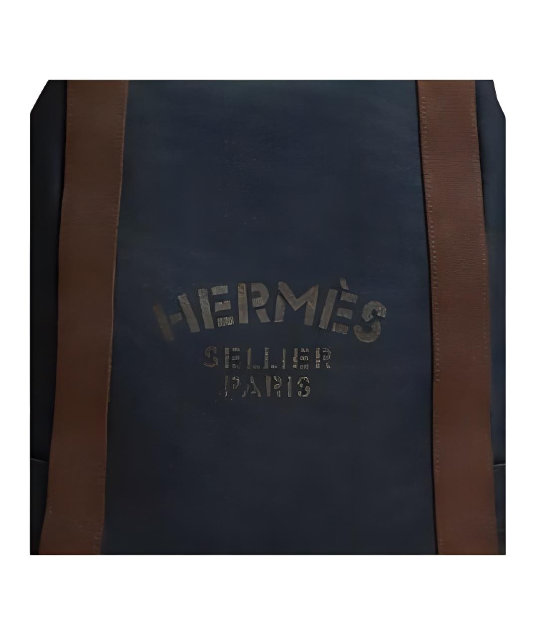 HERMES Синий рюкзак, фото 4