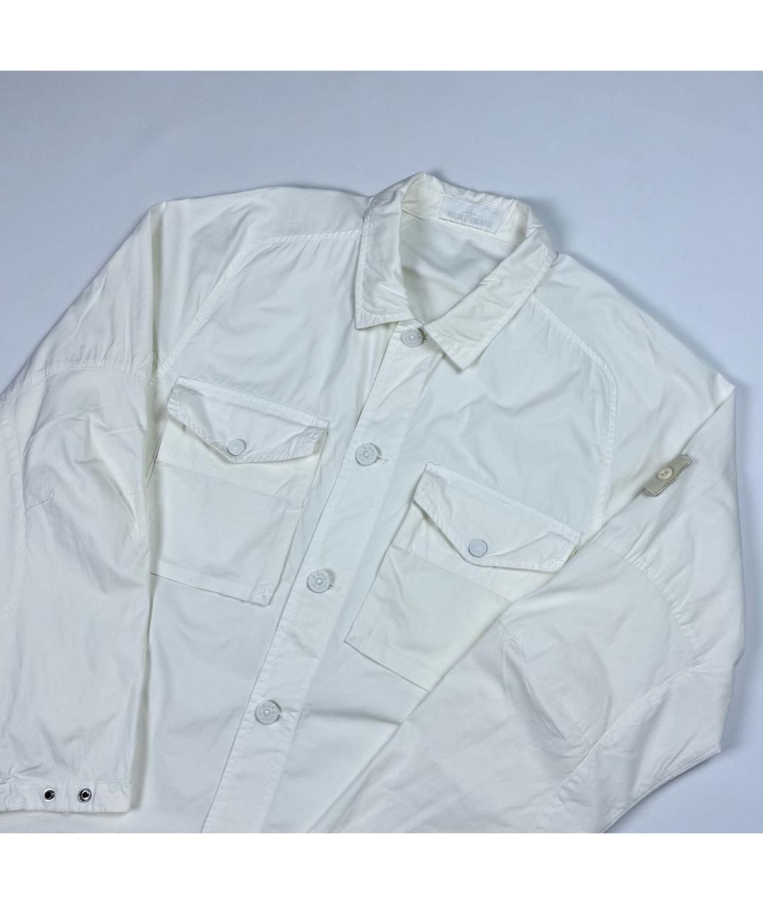STONE ISLAND Белая куртка, фото 2