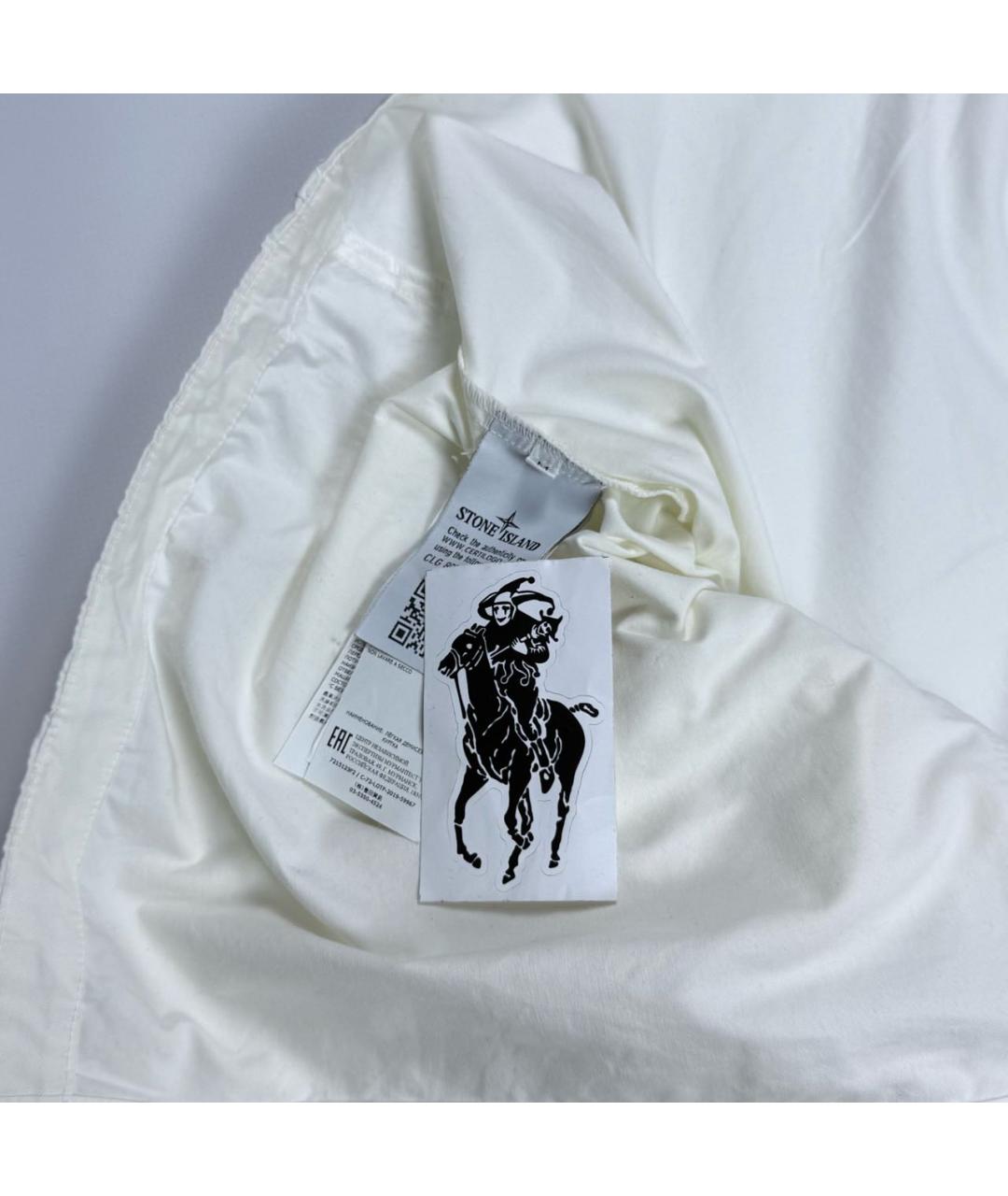 STONE ISLAND Белая куртка, фото 5