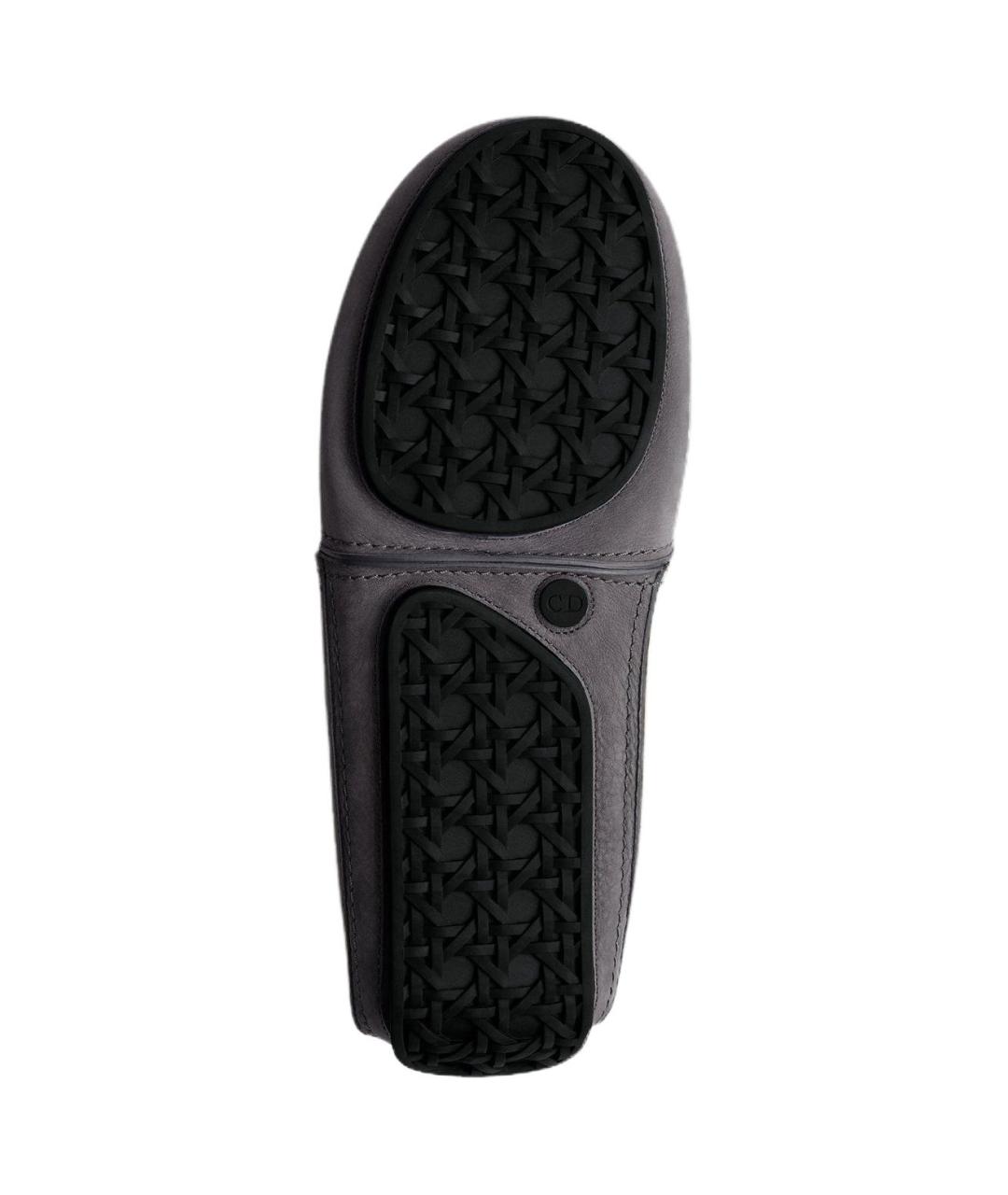 CHRISTIAN DIOR Серые кожаные туфли, фото 5