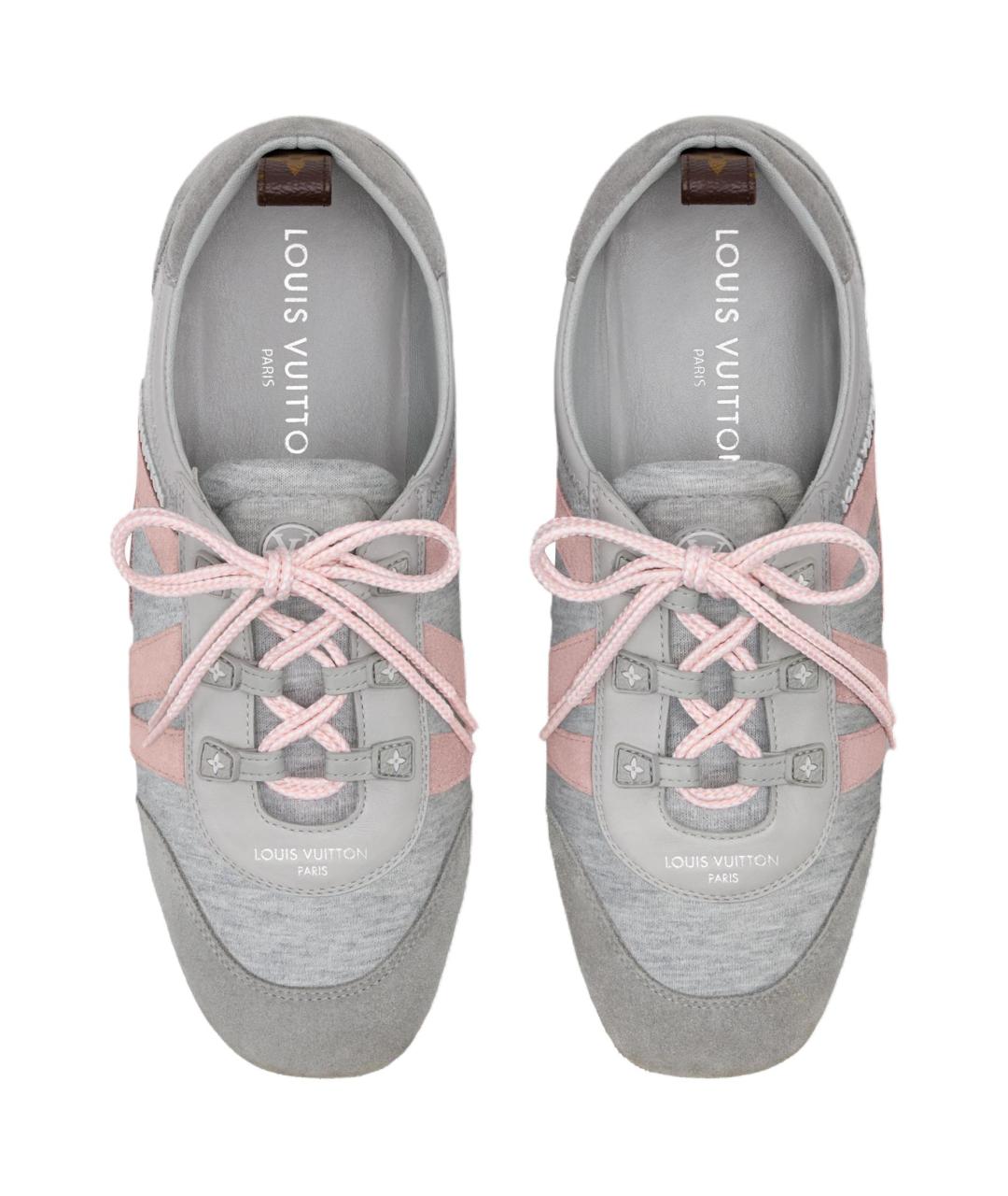 LOUIS VUITTON Серые кеды, фото 4