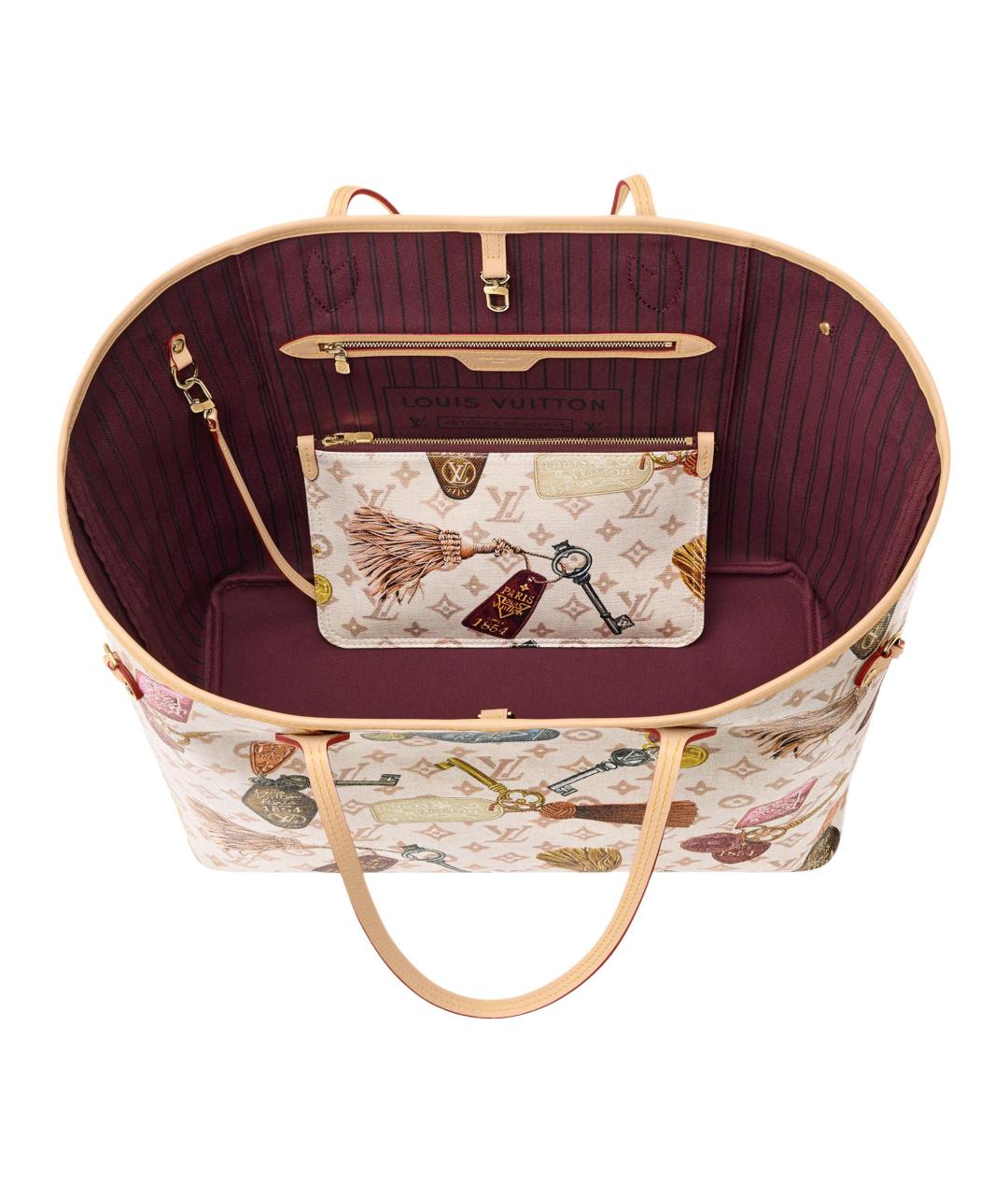 LOUIS VUITTON Бежевая сумка через плечо из канвы, фото 4