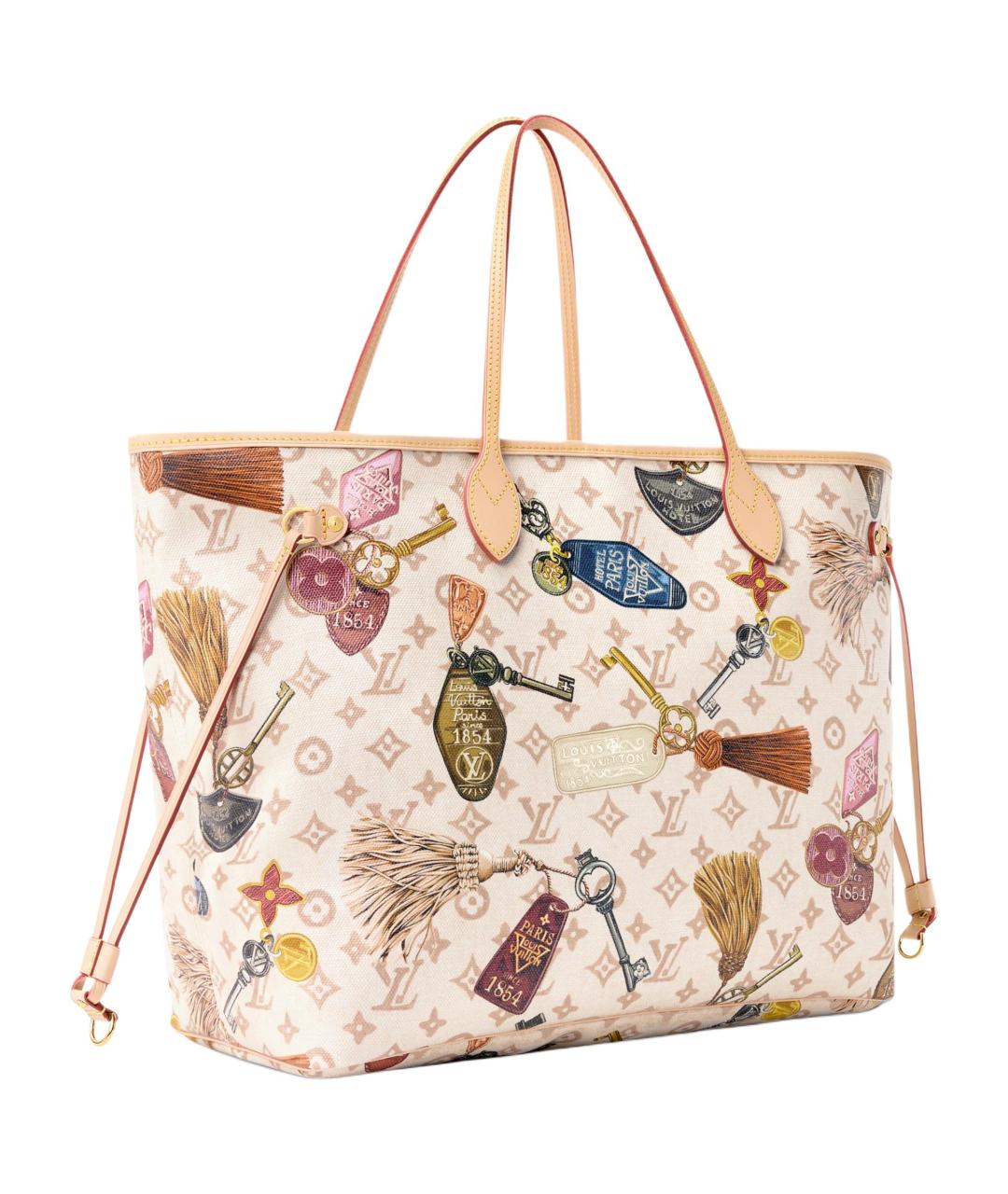 LOUIS VUITTON Бежевая сумка через плечо из канвы, фото 3