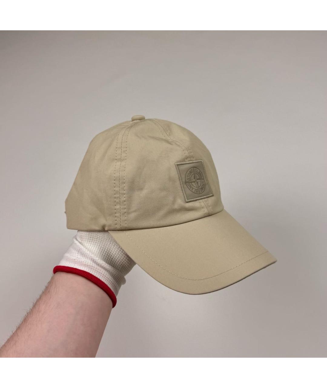 STONE ISLAND Бежевая кепка/бейсболка, фото 6