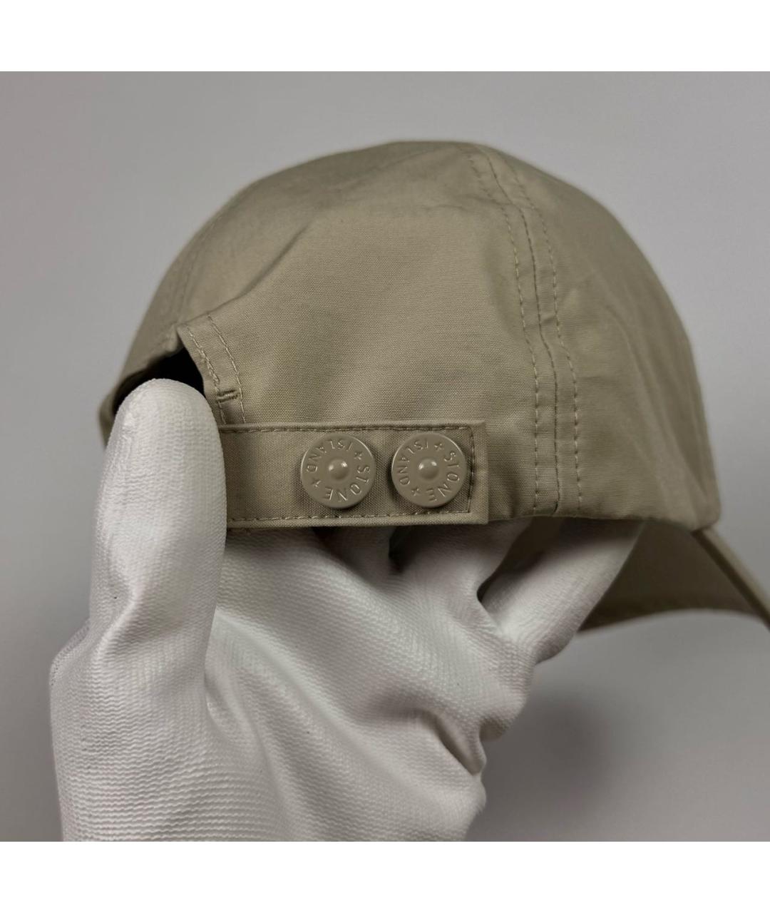 STONE ISLAND Бежевая кепка/бейсболка, фото 4