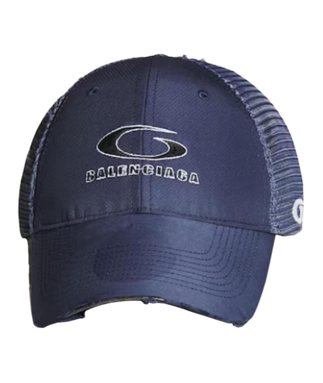BALENCIAGA Синяя кепка/бейсболка, фото 1