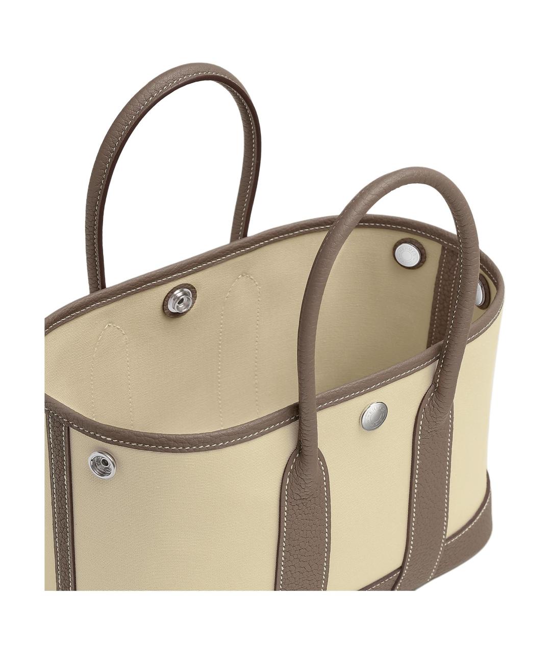 HERMES Бежевая сумка через плечо, фото 4