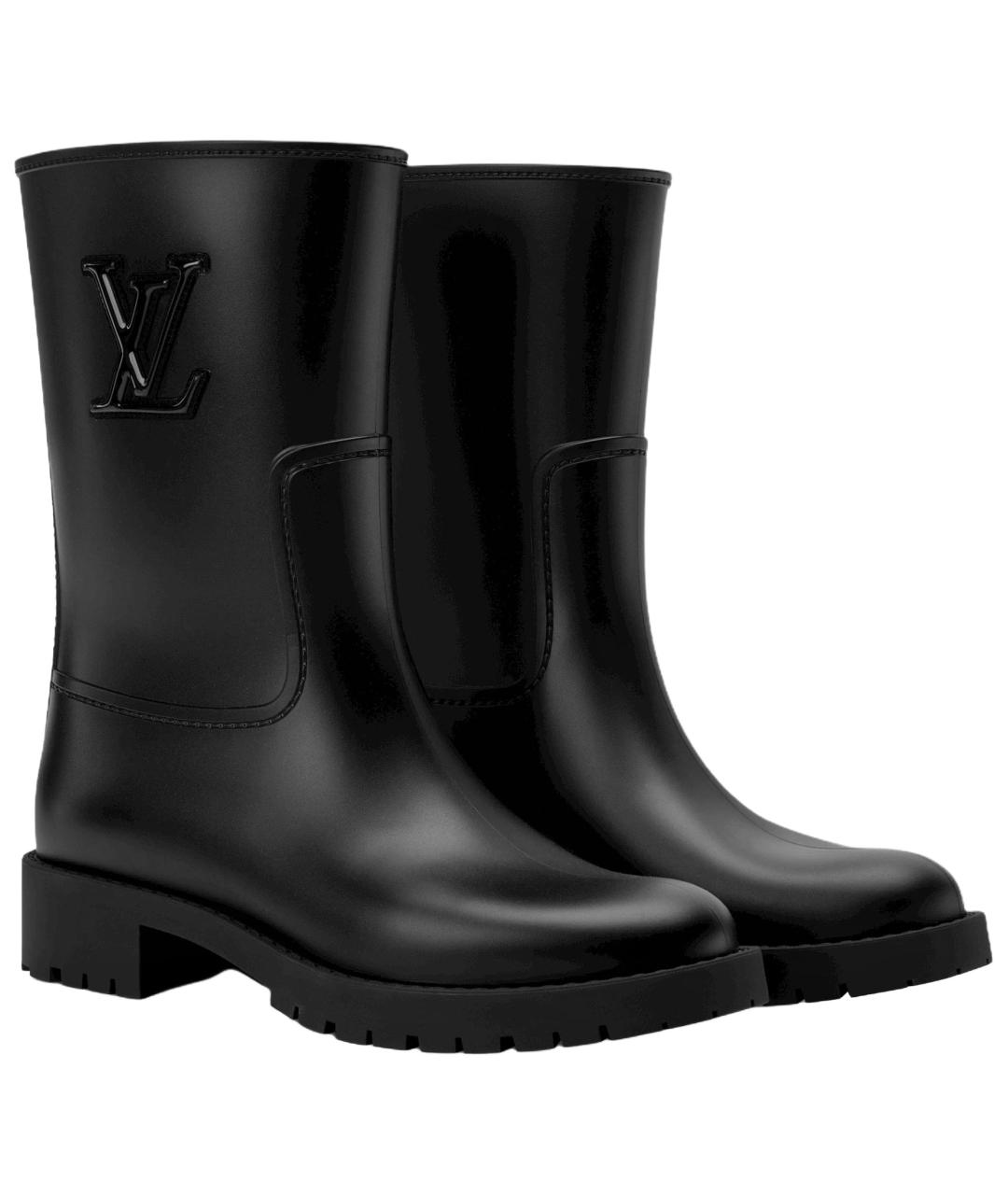 LOUIS VUITTON Черные сапоги, фото 3