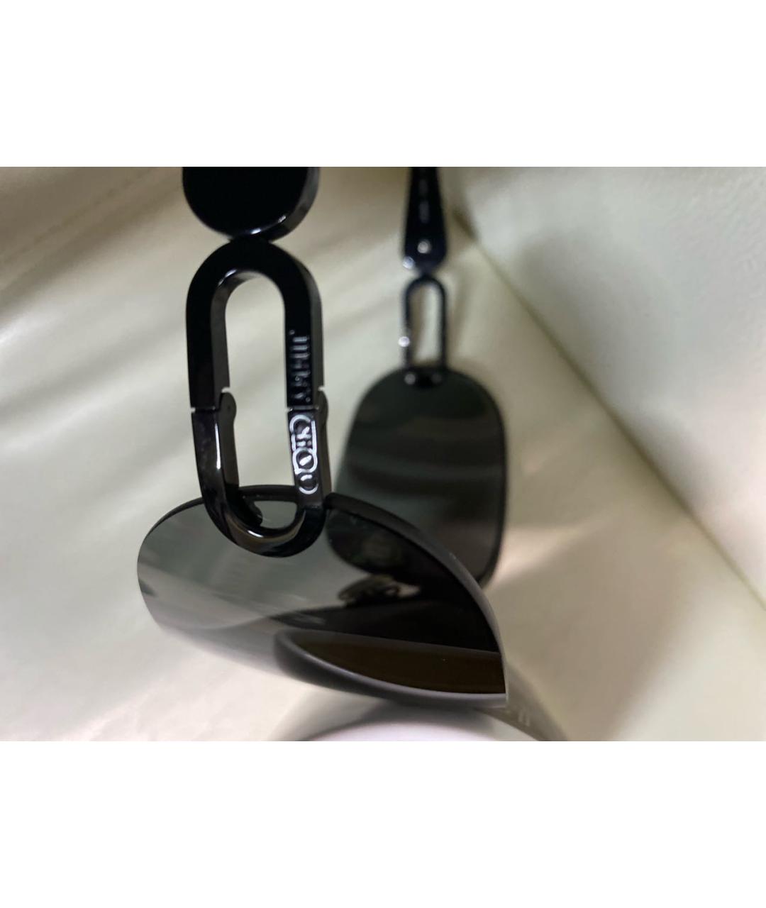 JIMMY CHOO Черные пластиковые солнцезащитные очки, фото 3