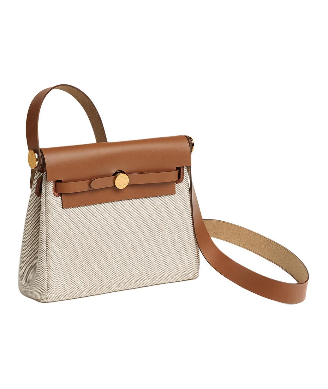 HERMES Бежевая сумка через плечо, фото 2