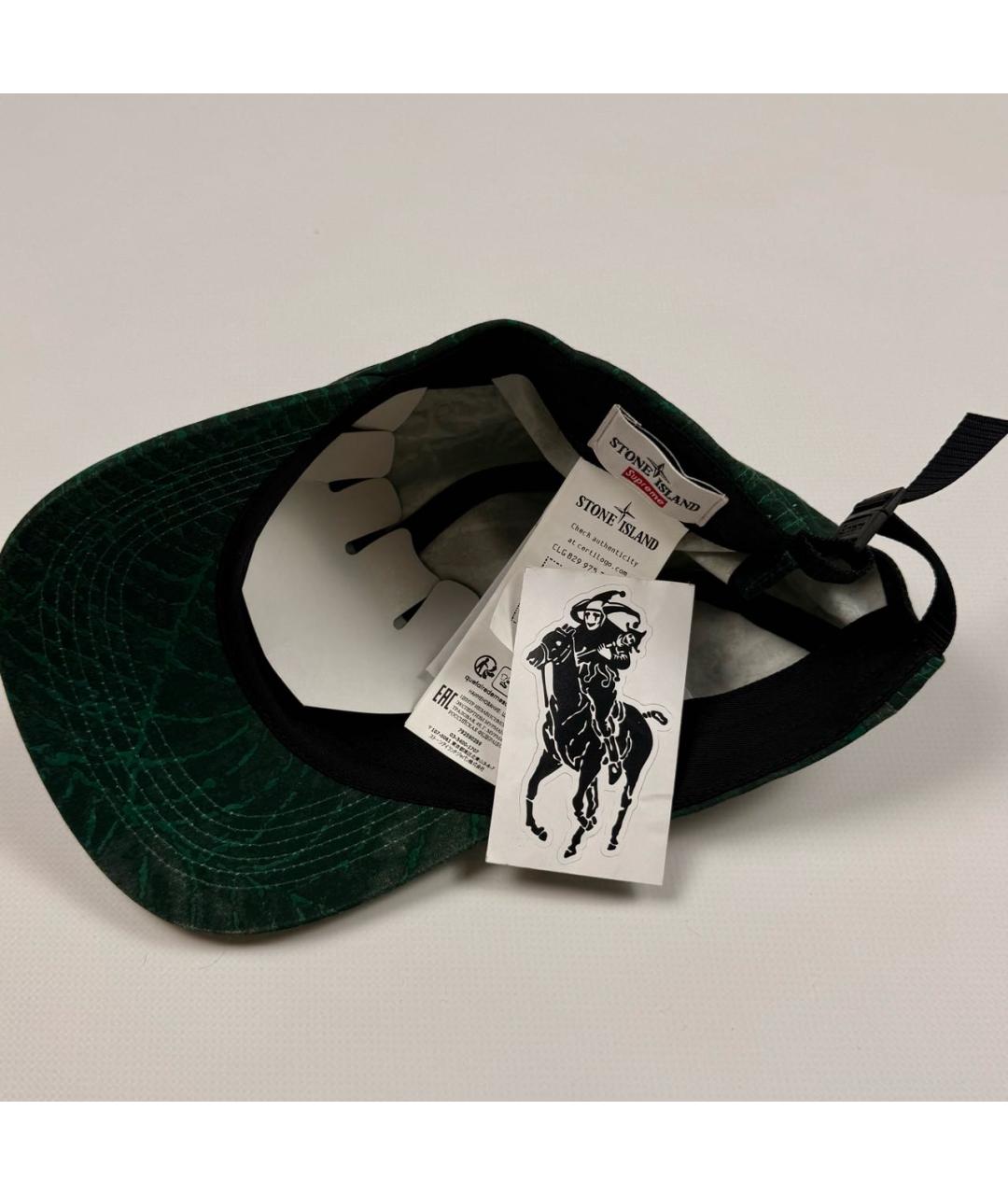 STONE ISLAND Зеленая кепка/бейсболка, фото 5