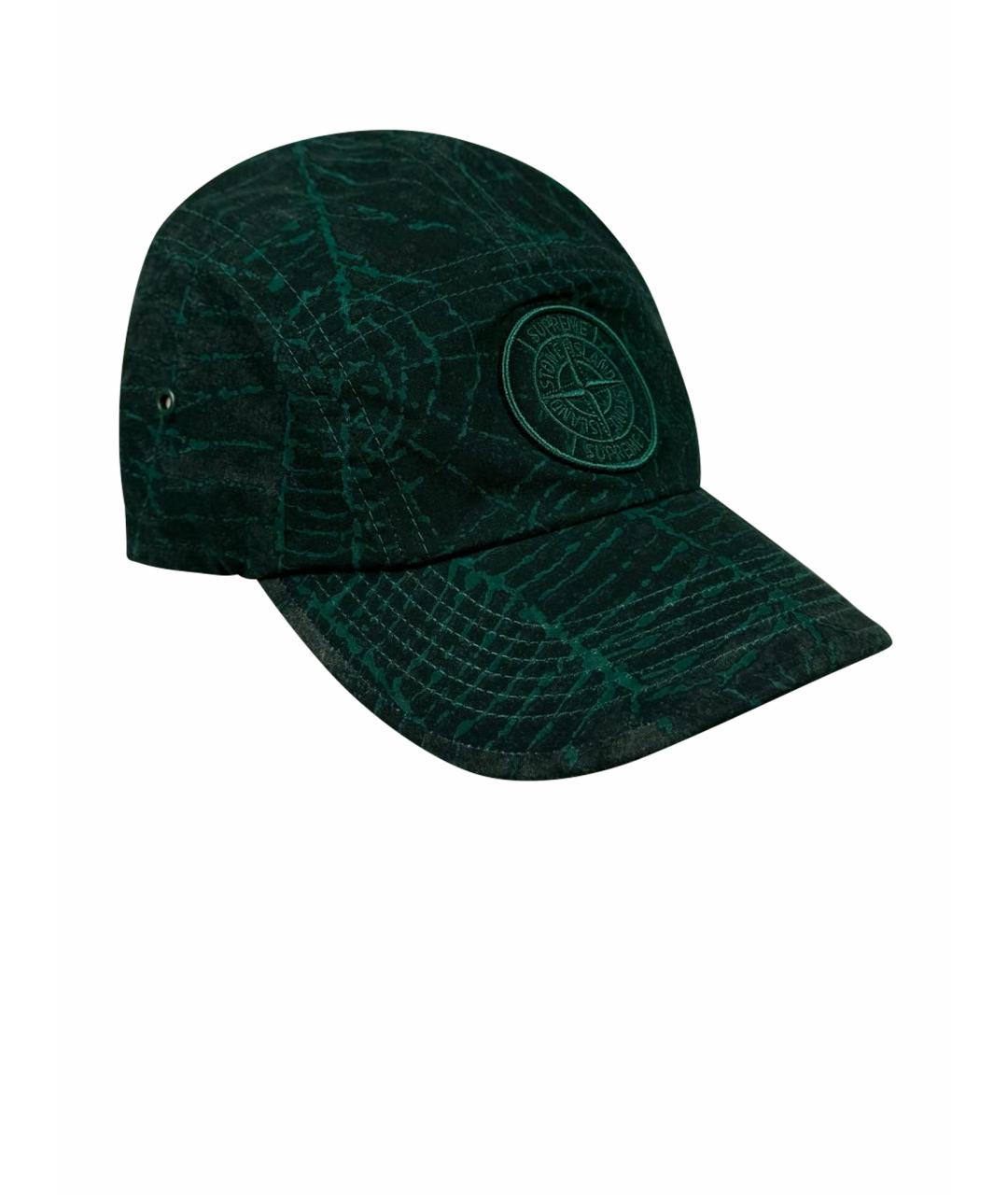 STONE ISLAND Зеленая кепка/бейсболка, фото 1