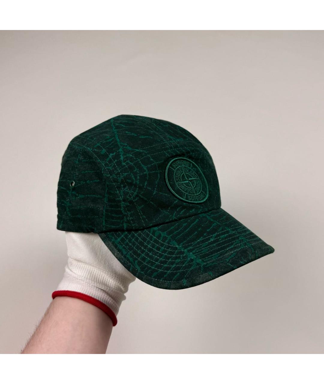 STONE ISLAND Зеленая кепка/бейсболка, фото 6