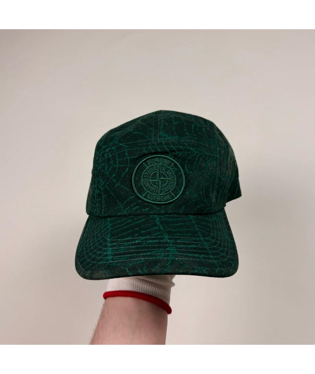 STONE ISLAND Зеленая кепка/бейсболка, фото 2