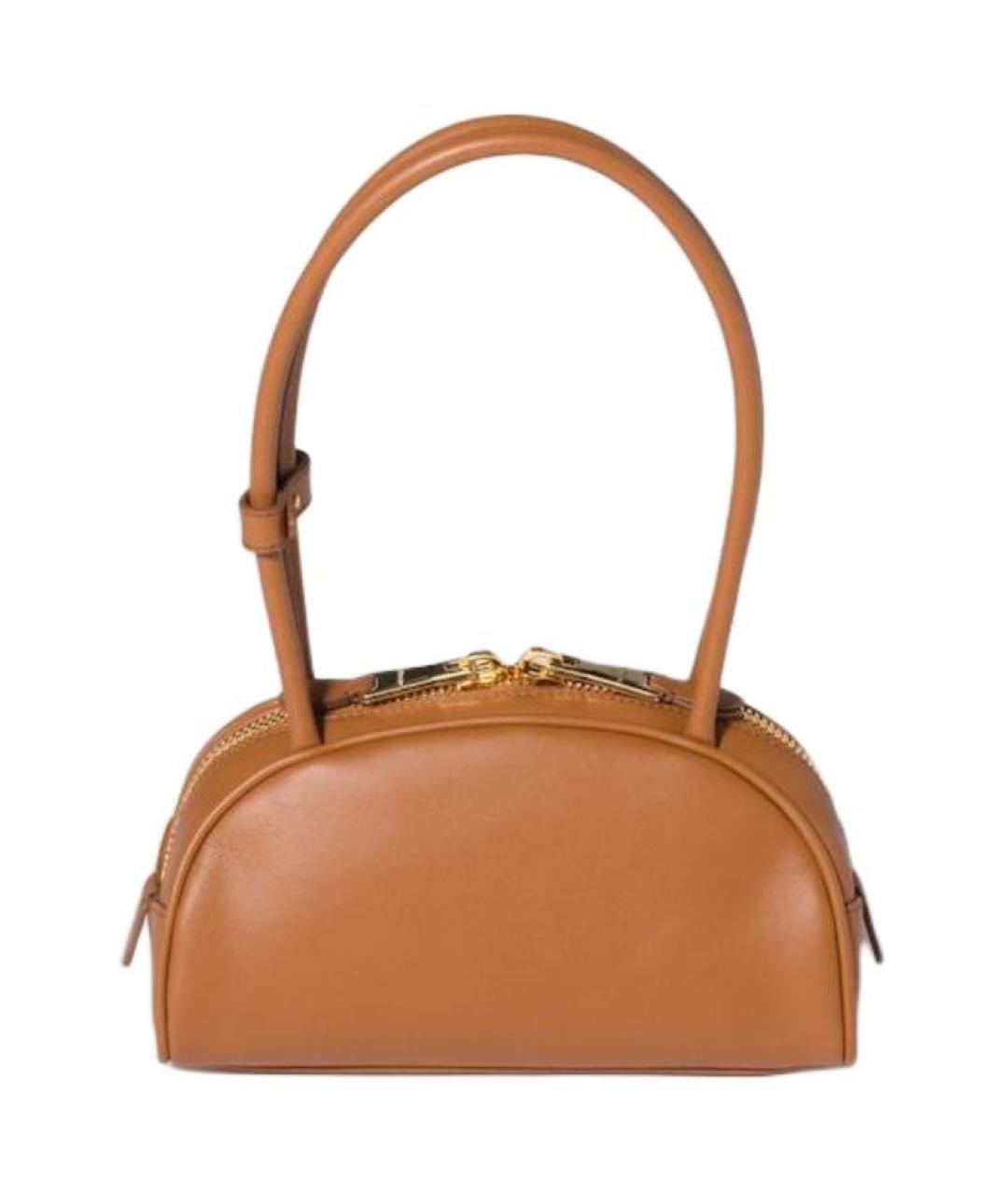 MIU MIU Коричневая кожаная сумка через плечо, фото 3