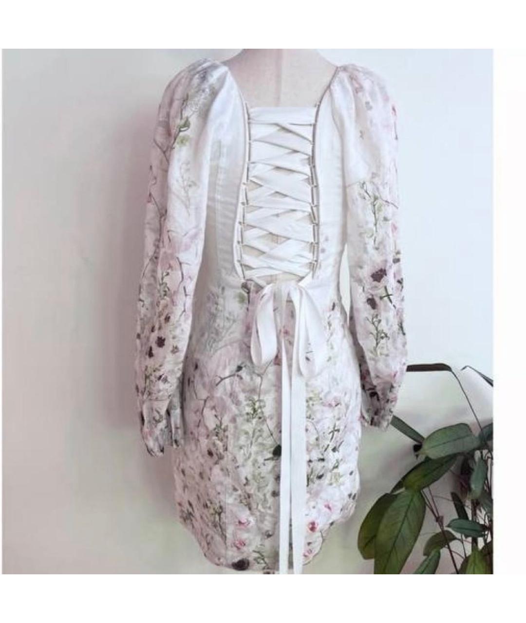 ZIMMERMANN Бежевое хлопковое повседневное платье, фото 3